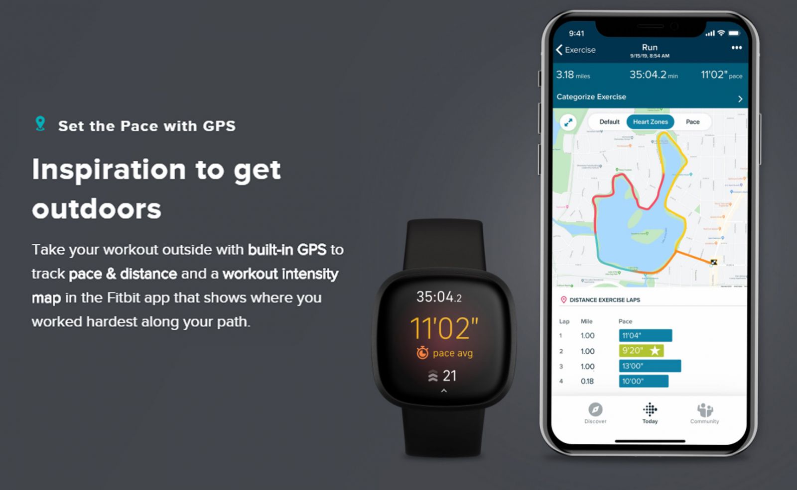 Fitbit versa have discount gps