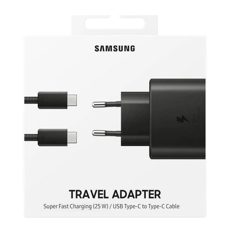 samsung 25w travel adaptor black